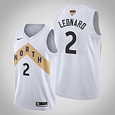 Raptors 2 Kawhi Leonard White 2019 NBA Finals Nike Swingman Jersey,baseball caps,new era cap wholesale,wholesale hats